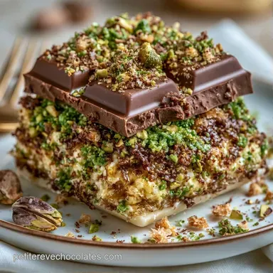 Tablette Chocolat Pistache Croustillante Fiche recette