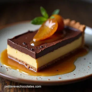La Tarte Ultime au Caramel Beurre Sal&eacute; et Chocolat Noir
