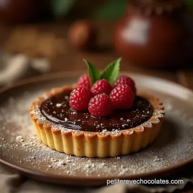 La Meilleure Tarte au Chocolat Noir Fondante sur Pâte Sablée Fiche recette