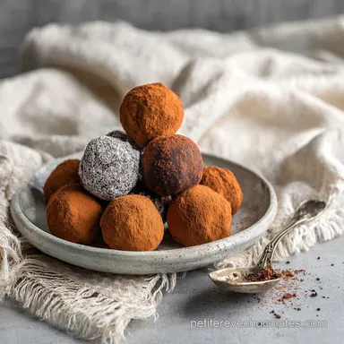 Truffes au chocolat : Recette facile et authentique grand-mère Fiche recette