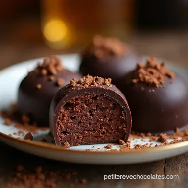 Recette de Truffes au Chocolat Noir La Ganache Parfaite Fiche recette