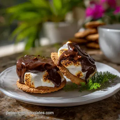 Truffes smores &agrave; la guimauve - Recette Originale pour un D&eacute;lice Chocolat Graham Fiche recette