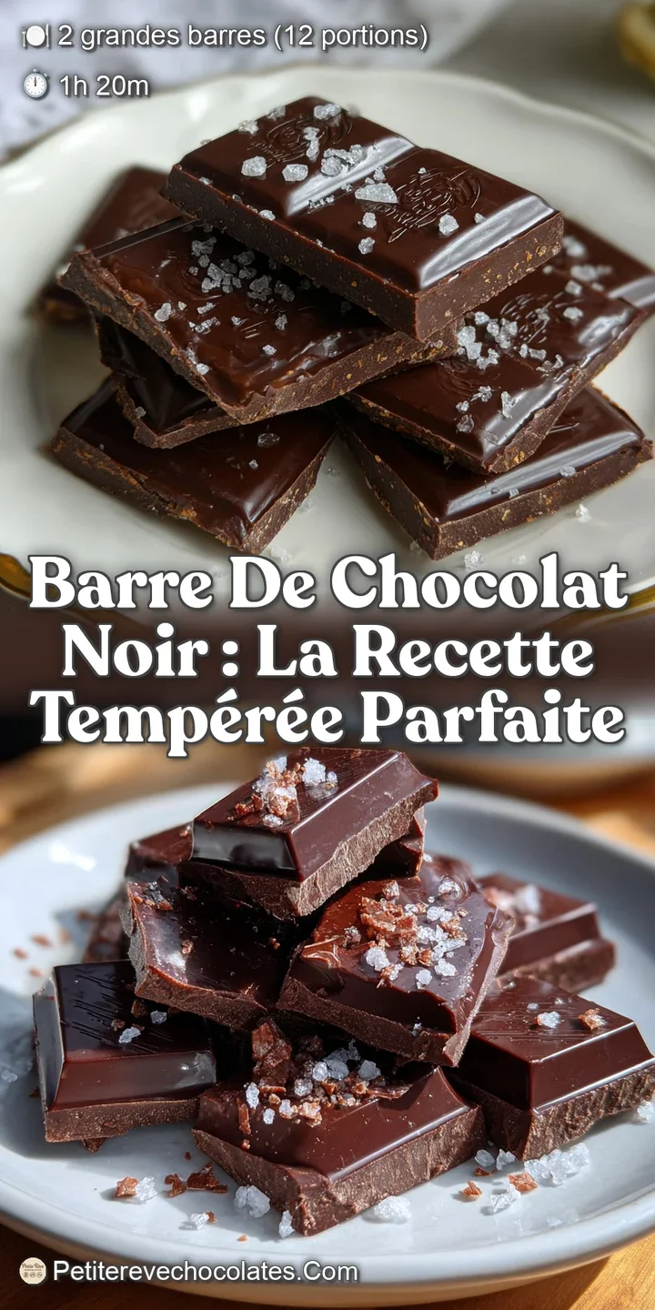 Barre de Chocolat Noir : La Recette Temp&eacute;r&eacute;e Parfaite