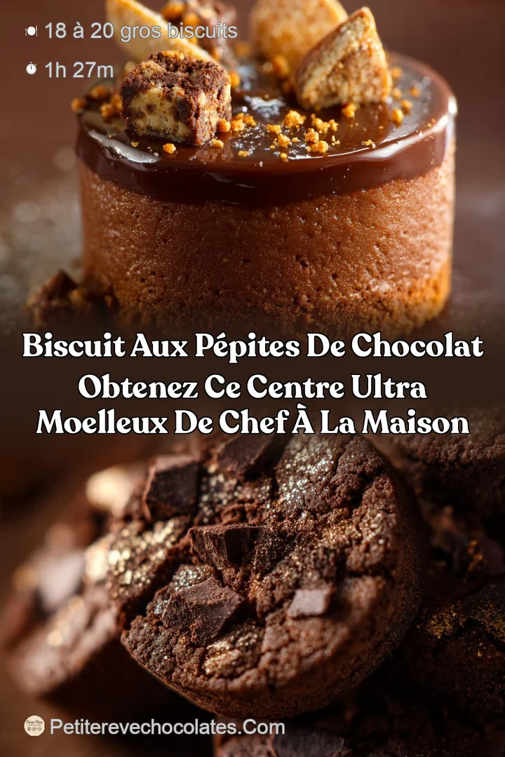 Biscuit aux p&eacute;pites de chocolat obtenez ce centre ultra moelleux de Chef &agrave; la maison