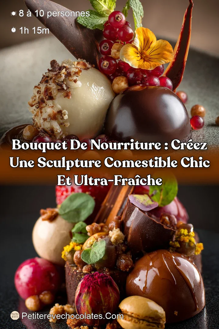 Bouquet de nourriture : Cr&eacute;ez une sculpture comestible chic et ultra-fra&icirc;che