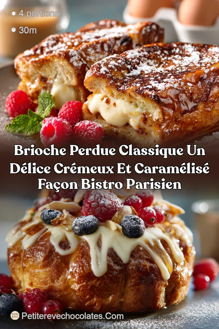 Brioche Perdue Classique Un délice crémeux et caramélisé façon bistro parisien
