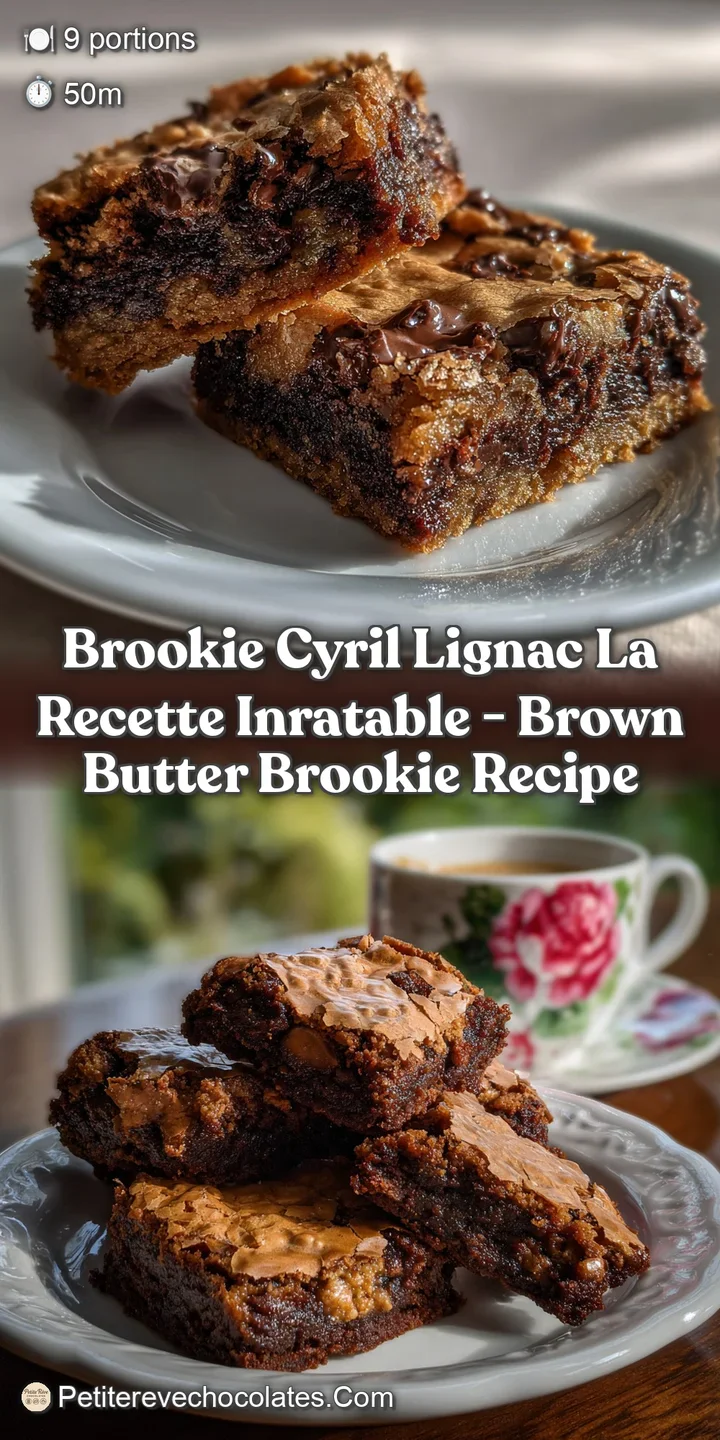 Brookie Cyril Lignac La Recette Inratable - Brown Butter Brookie Recipe