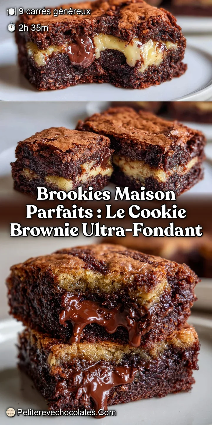 Brookies Maison Parfaits : Le Cookie Brownie Ultra-Fondant