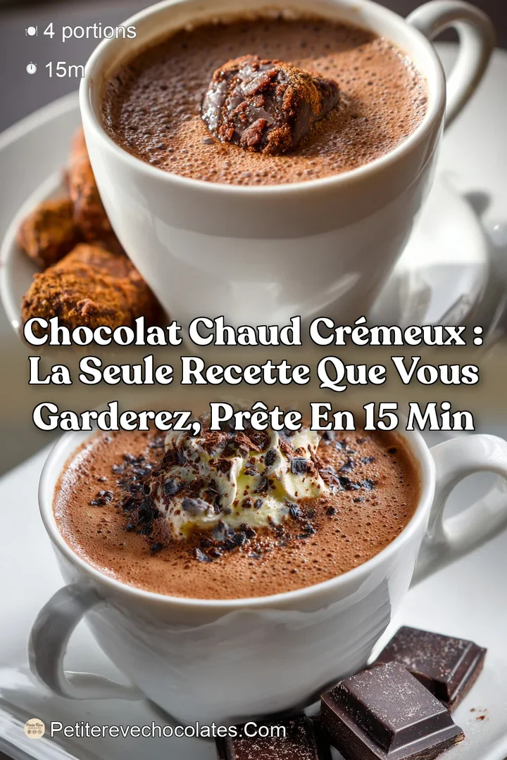 Chocolat chaud cr&eacute;meux : la seule recette que vous garderez pr&ecirc;te en 15 min