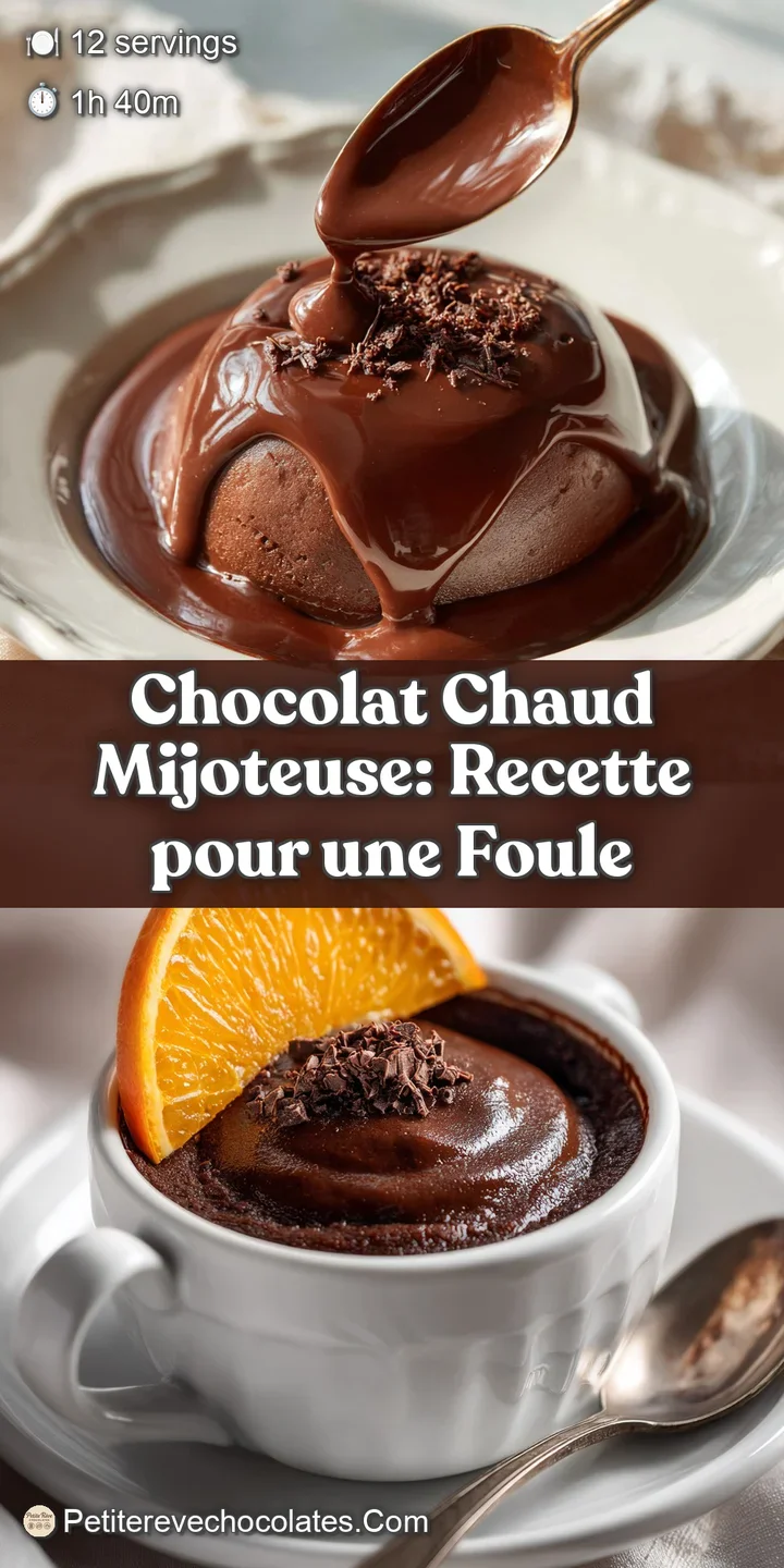 Close-up of thick, velvety hot chocolate with a dusting of cocoa powder. The warm, comforting beverage is perfect for a co...