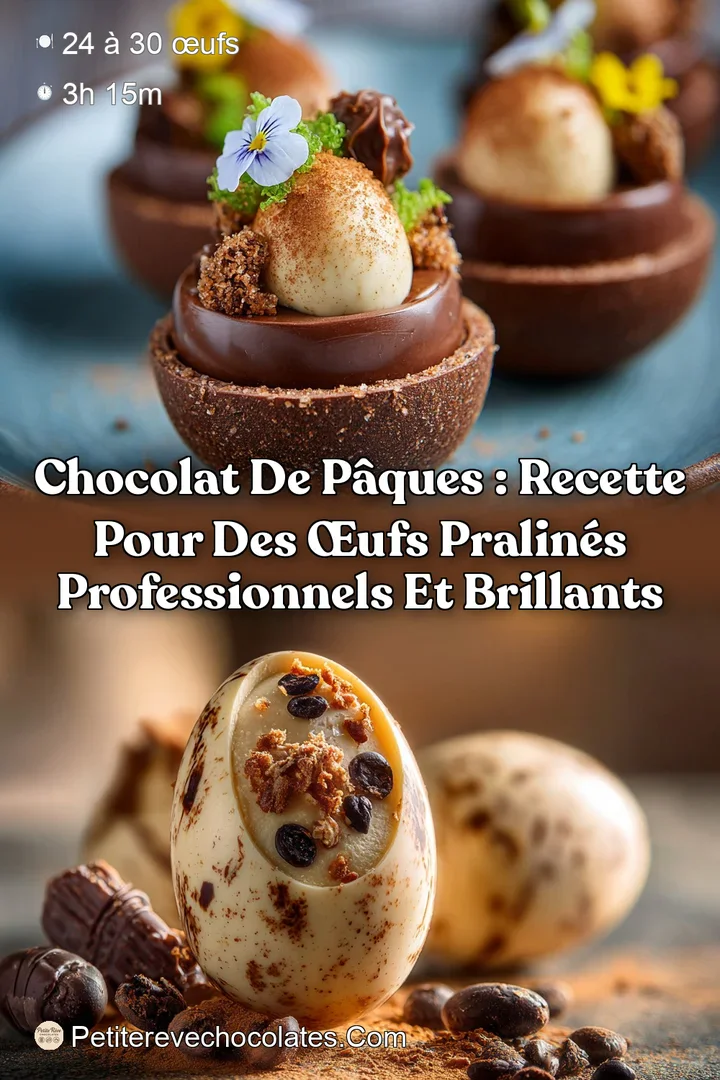 Chocolat de Pâques : Recette pour des œufs pralinés professionnels et brillants