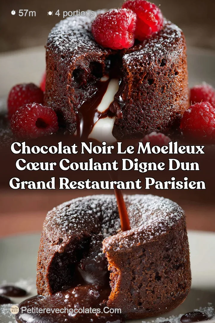 Chocolat Noir Le Moelleux C&oelig;ur Coulant digne dun grand restaurant parisien