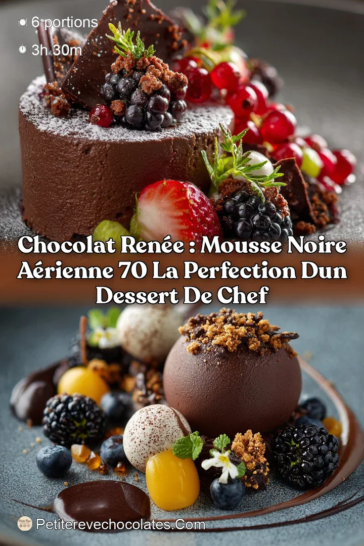 Chocolat Ren&eacute;e : Mousse Noire A&eacute;rienne 70 La perfection dun dessert de chef