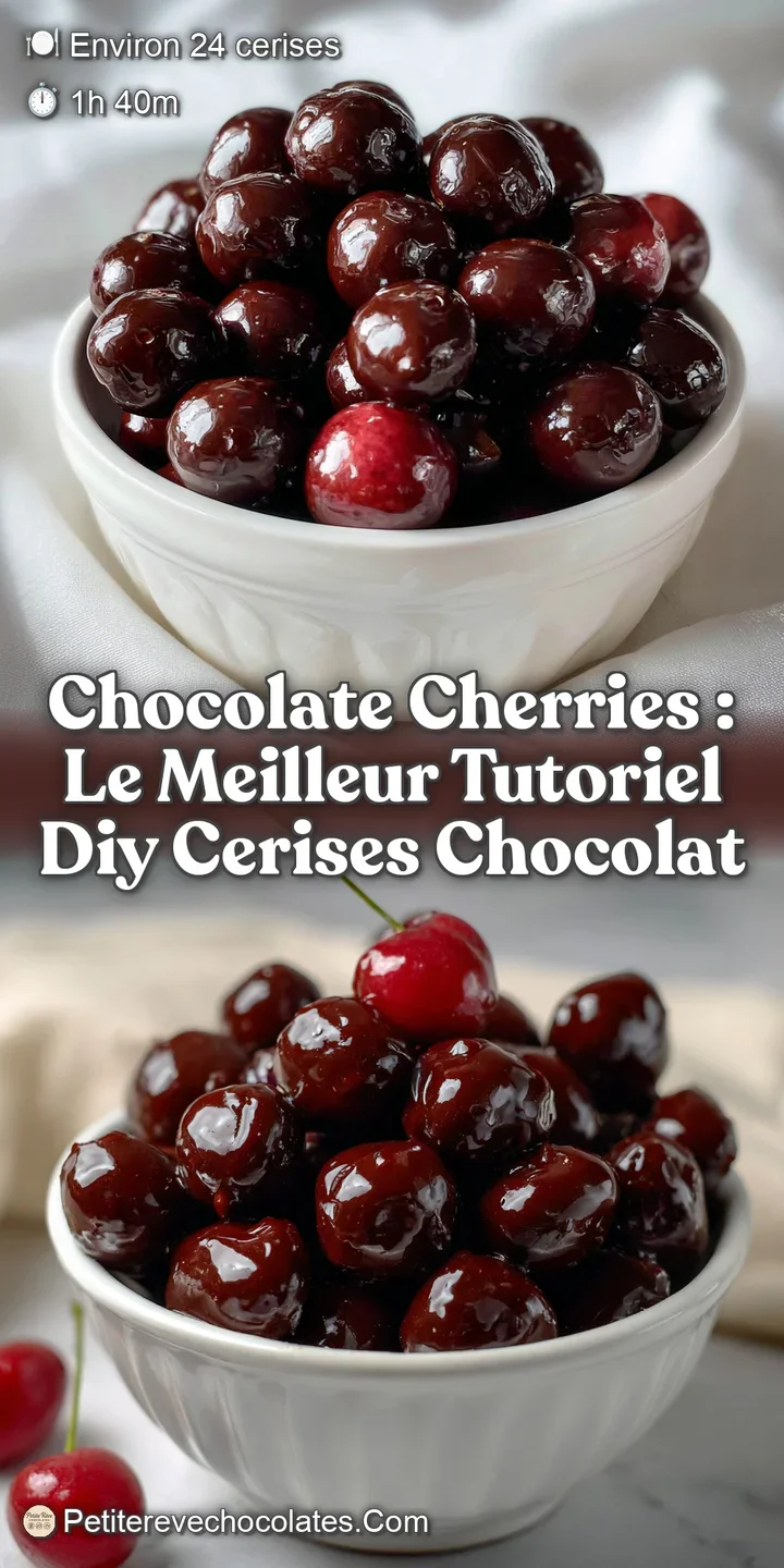 Chocolate Cherries : Le Meilleur Tutoriel Diy Cerises Chocolat