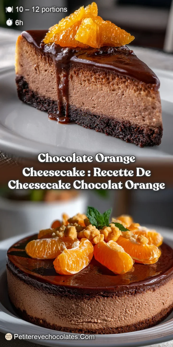 Chocolate Orange Cheesecake : Recette de Cheesecake Chocolat Orange