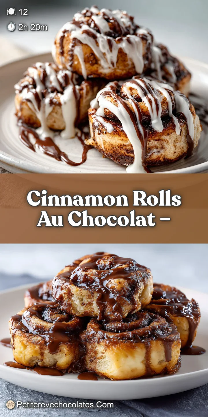 Close-up: A vegan chocolate cinnamon roll's rich, melted chocolate and soft dough tempt the taste buds, a visual promise o...