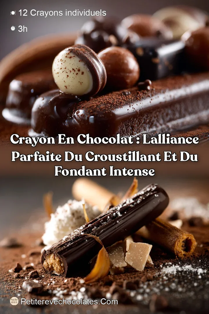 Crayon en chocolat : lalliance parfaite du croustillant et du fondant intense