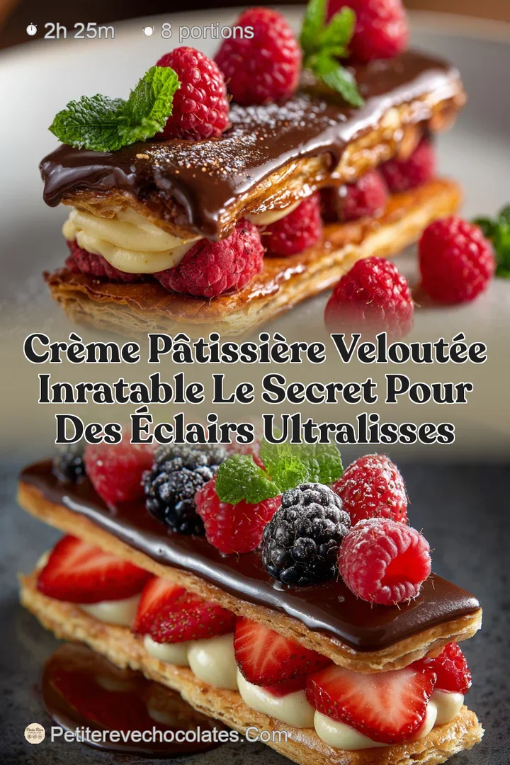 Cr&egrave;me P&acirc;tissi&egrave;re Velout&eacute;e Inratable Le secret pour des &eacute;clairs ultralisses