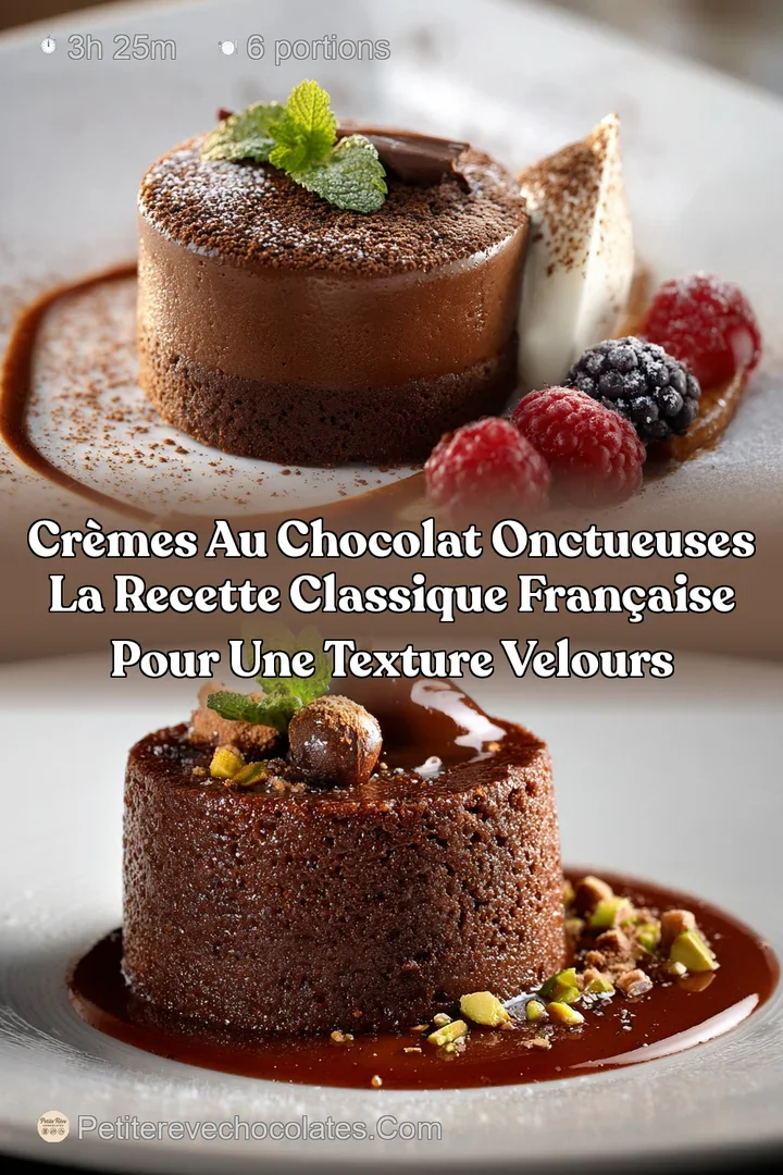 Cr&egrave;mes au chocolat onctueuses La recette classique fran&ccedil;aise pour une texture velours