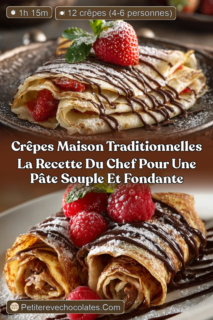 Crêpes maison traditionnelles la recette du Chef pour une pâte souple et fondante