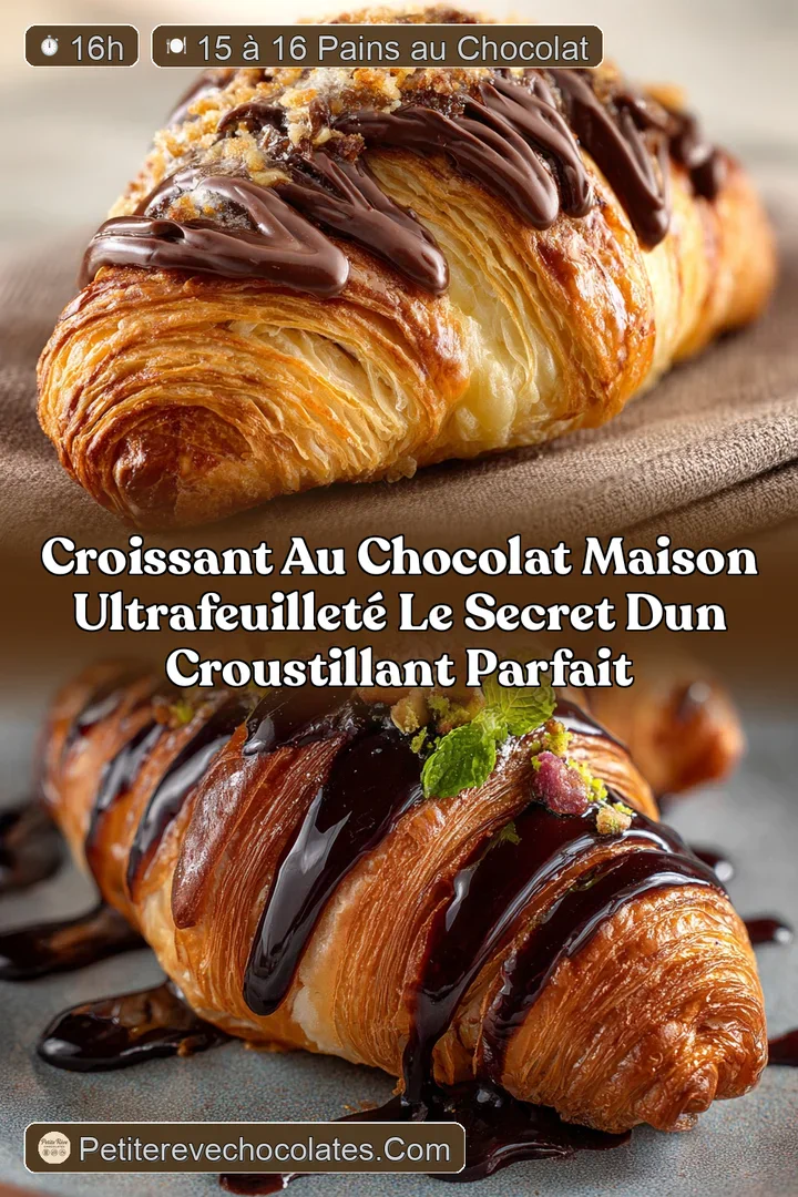 Croissant au Chocolat Maison UltraFeuillet&eacute; Le Secret dun Croustillant Parfait