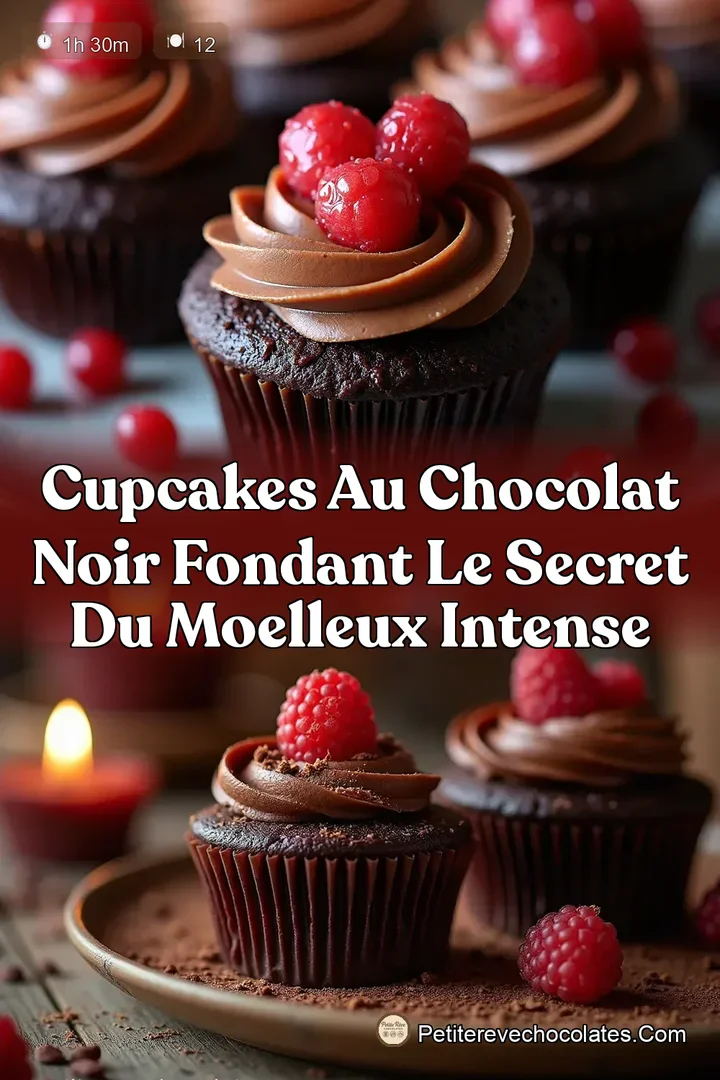 Cupcakes au Chocolat Noir Fondant Le Secret du Moelleux Intense