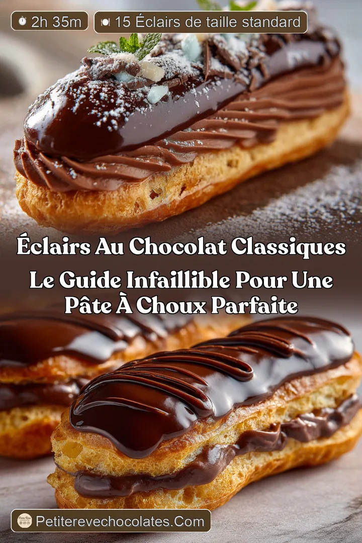 Éclairs au Chocolat Classiques Le guide infaillible pour une Pâte à Choux parfaite