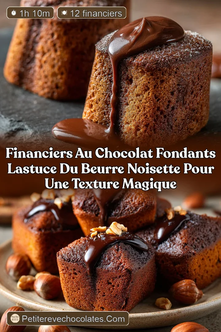 Financiers au Chocolat Fondants Lastuce du Beurre Noisette pour une Texture Magique