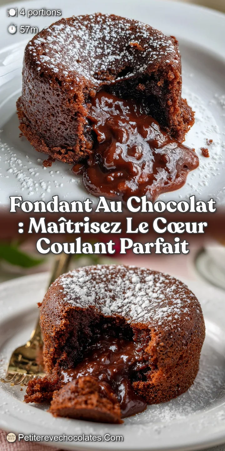 Fondant au chocolat : Ma&icirc;trisez le c&oelig;ur coulant parfait