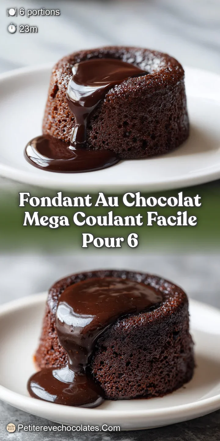 Close-up of a molten chocolate cake oozing warm, dark chocolate. A rich, decadent, and intensely flavorful treat is revealed.