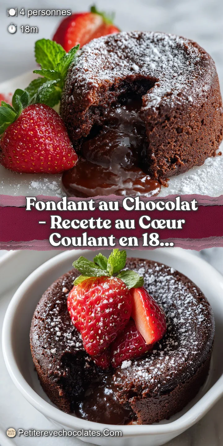 A glistening, dark chocolate lava cake oozing with molten center, captured in a close-up on a white plate.