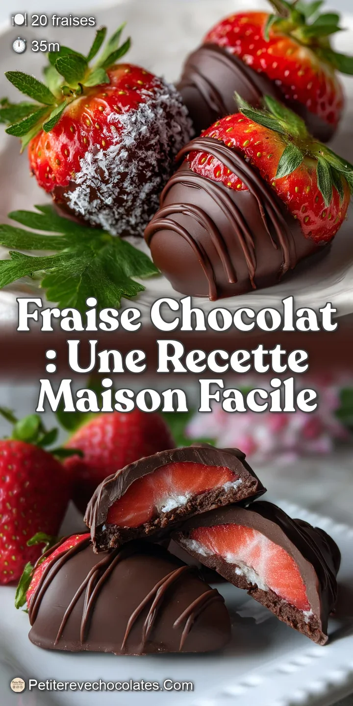 Close-up shows the shiny glaze on the chocolate, juicy strawberry flesh, and a flaky, textural crust inviting a first bite.
