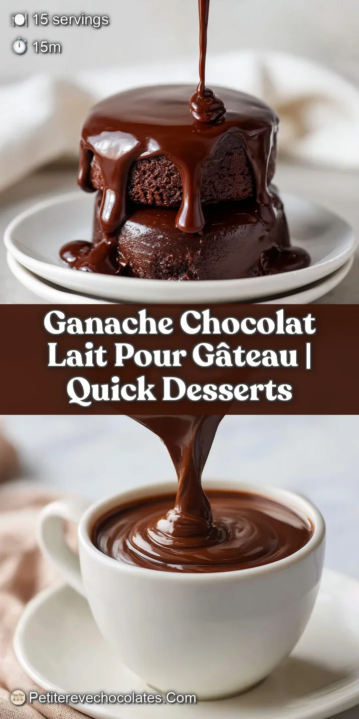 Close-up reveals the creamy, decadent texture of milk chocolate ganache, a luscious swirl of melted chocolate perfection r...