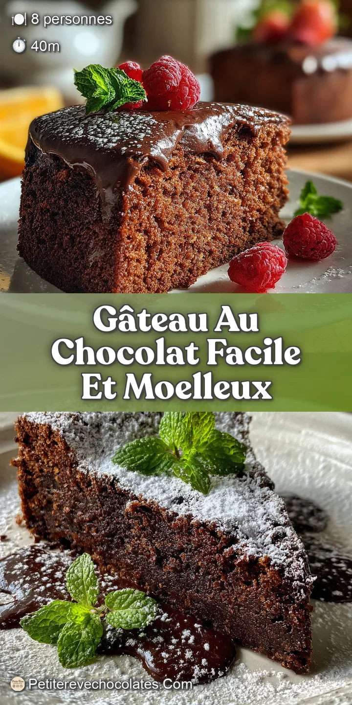 Close-up of a moist chocolate cake, showcasing its deep, dark color and soft, slightly sunken center. Tempting and delicious.