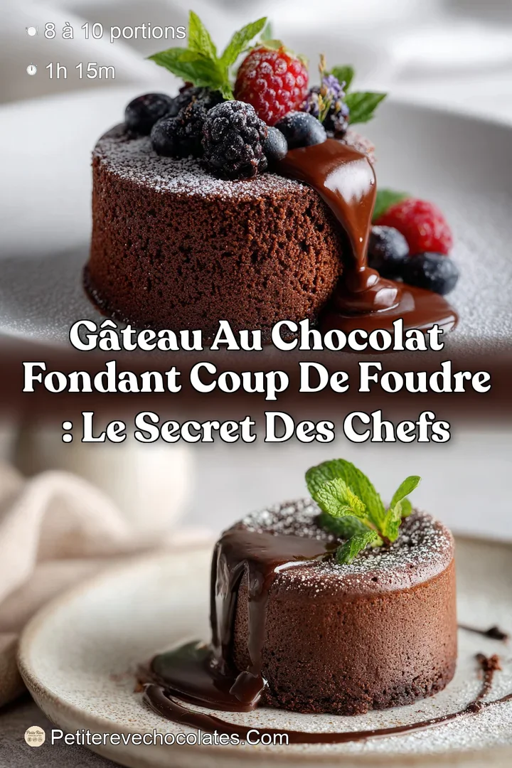 Gâteau au chocolat fondant Coup de Foudre : Le secret des chefs