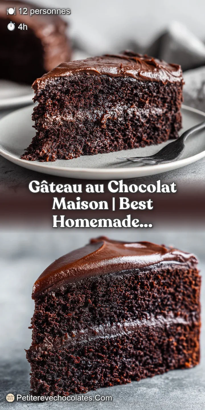 Gros plan sur la texture moelleuse et dense d'un g&acirc;teau au chocolat sombre, r&eacute;v&eacute;lant un c&oelig;ur fondant et humide.