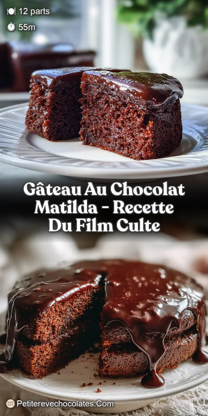 Intense close-up of a moist, dark chocolate cake revealing a fudgy interior and a delicate cocoa powder dusting.