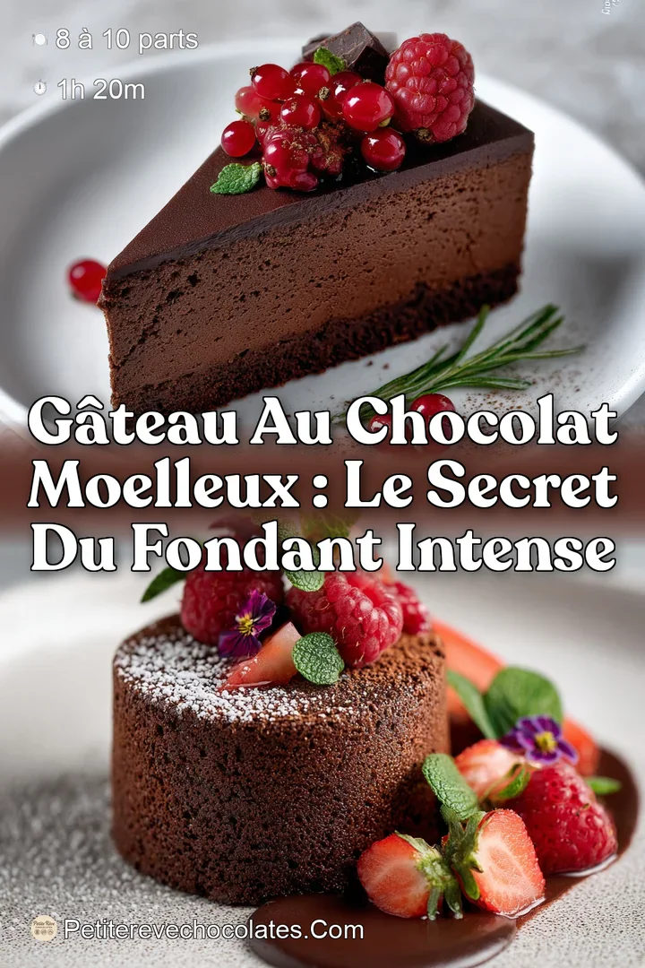 Gâteau au chocolat moelleux : Le Secret du Fondant Intense