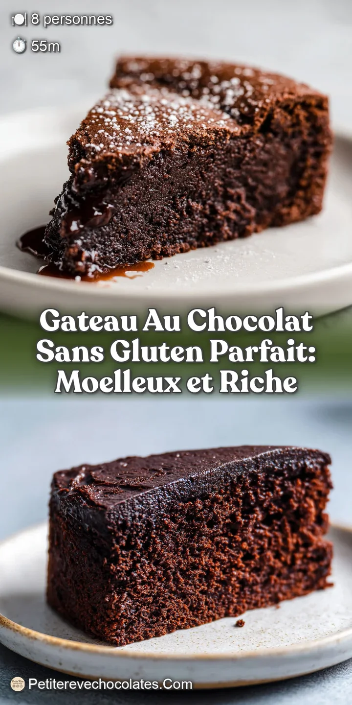 Close-up of a moist, intensely dark chocolate cake with a slightly cracked surface. A tempting dessert perfect for chocola...