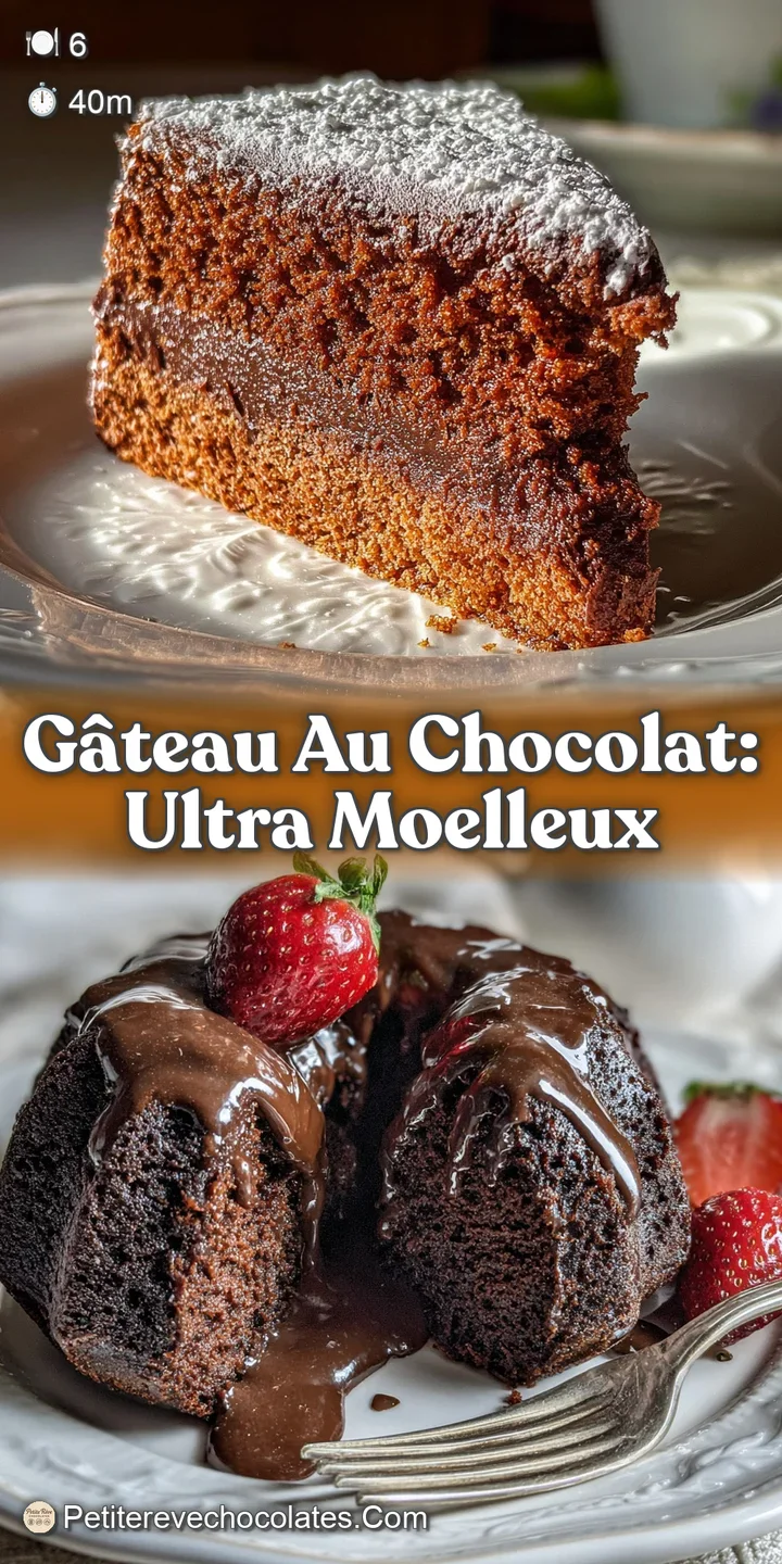 Close-up of a moist chocolate cake slice. Deep, rich color with a fudgy texture, hinting at a melt-in-your-mouth experience.