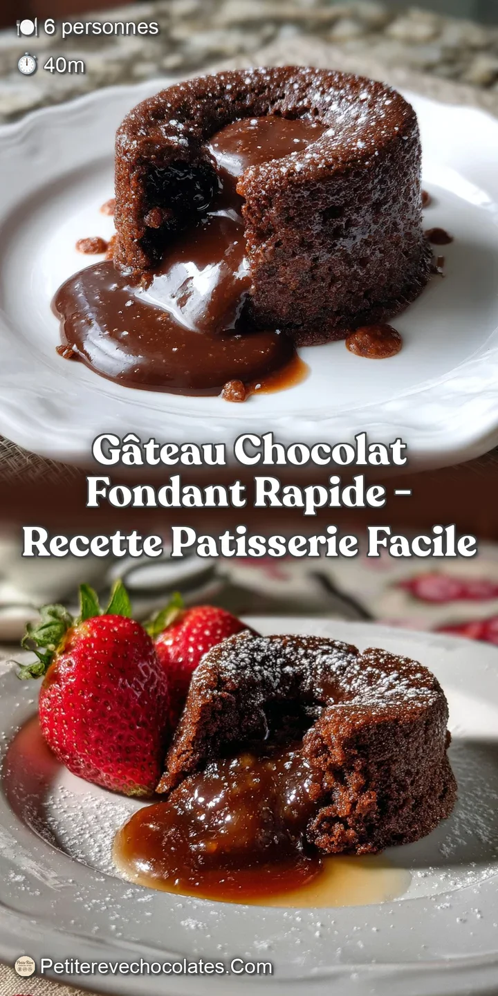 G&acirc;teau Chocolat Fondant Rapide - Recette Patisserie Facile