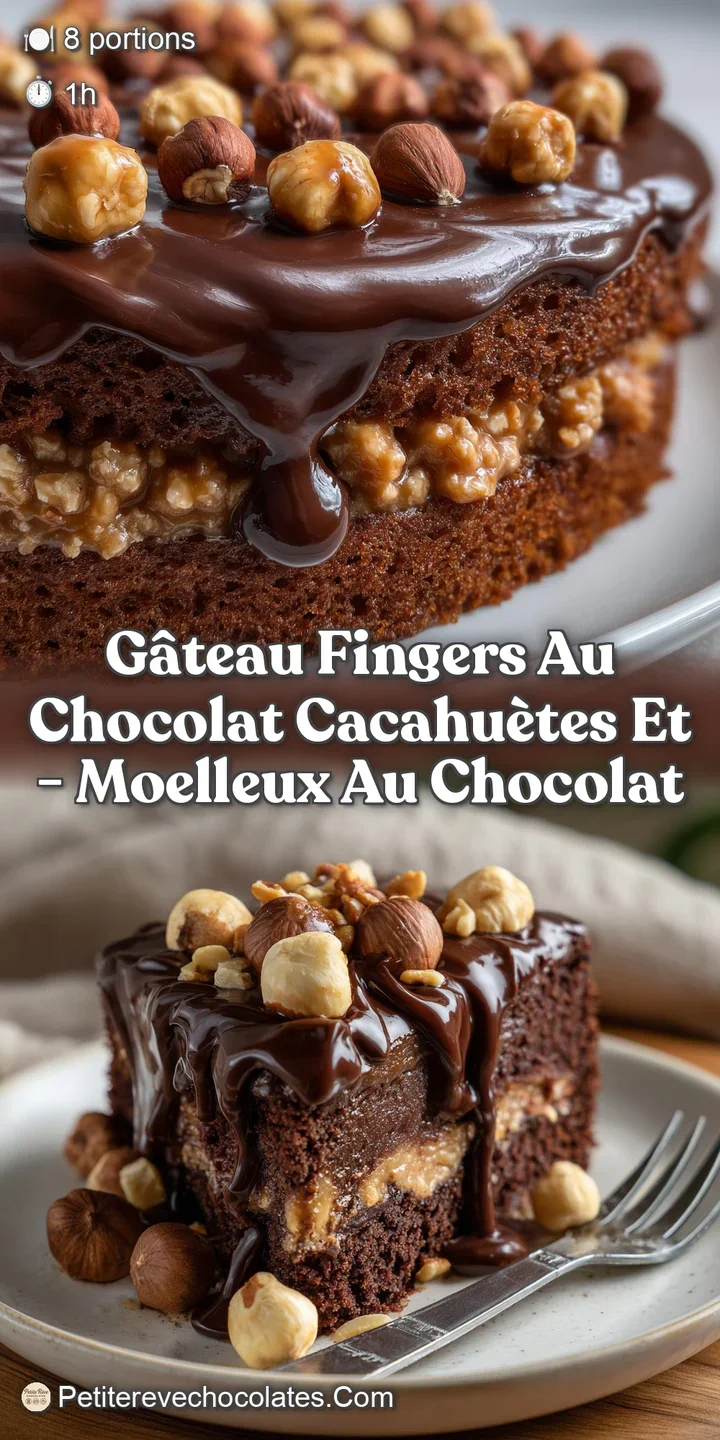 G&acirc;teau Fingers Au Chocolat Cacahu&egrave;tes Et - Moelleux Au Chocolat