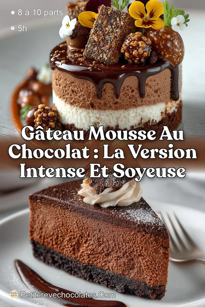Gâteau mousse au chocolat : La version intense et soyeuse