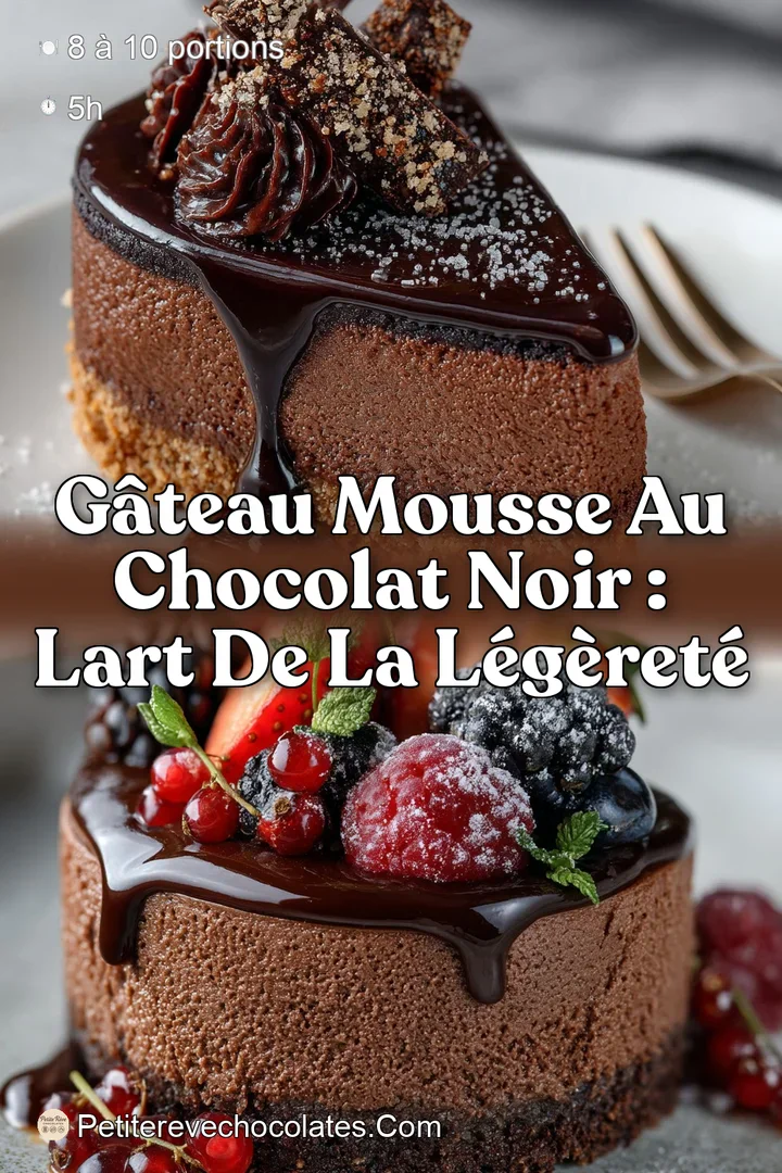 Gâteau Mousse au Chocolat Noir : LArt de la Légèreté