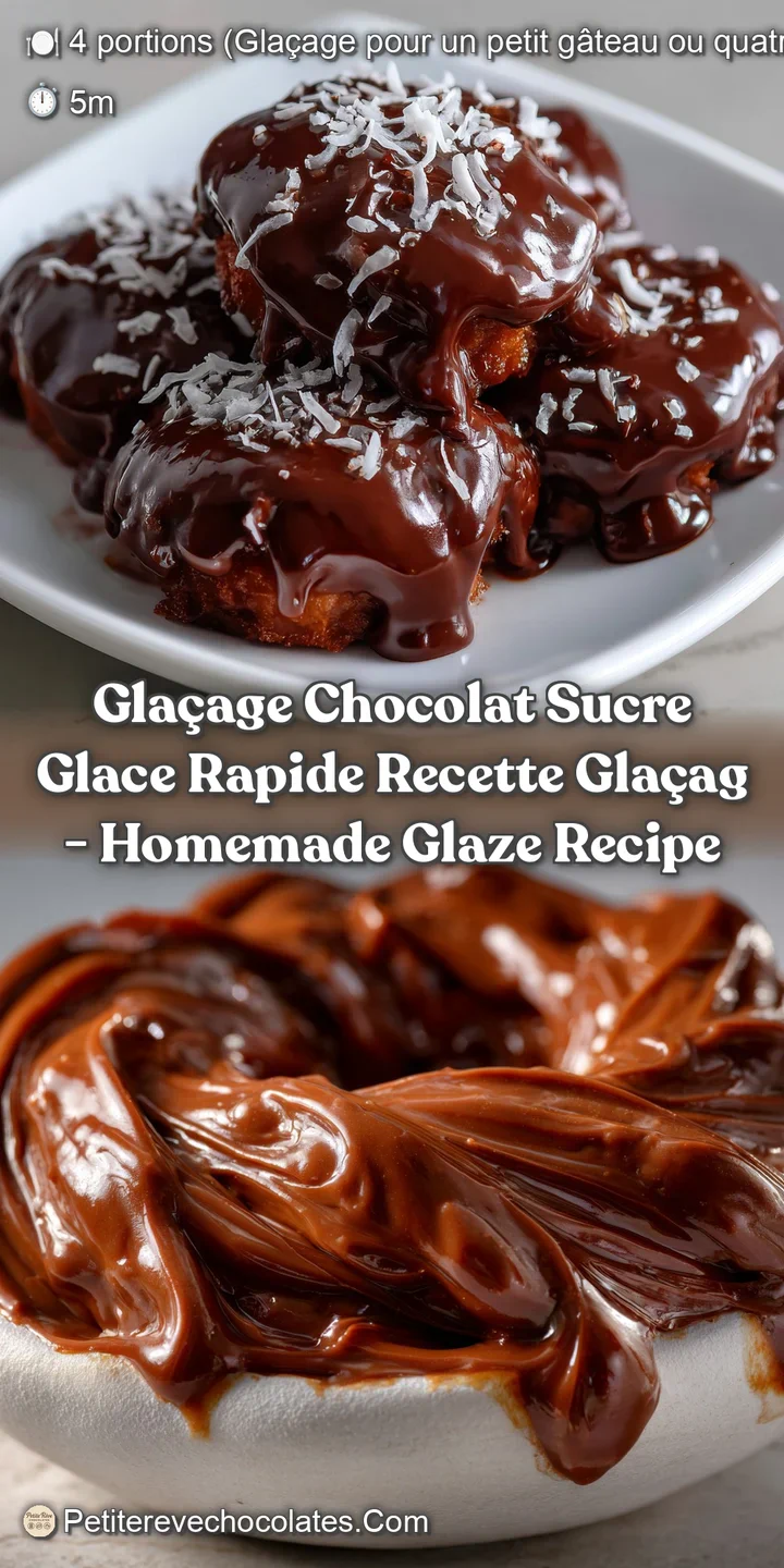Gla&ccedil;age chocolat sucre glace rapide Recette gla&ccedil;ag - Homemade Glaze Recipe