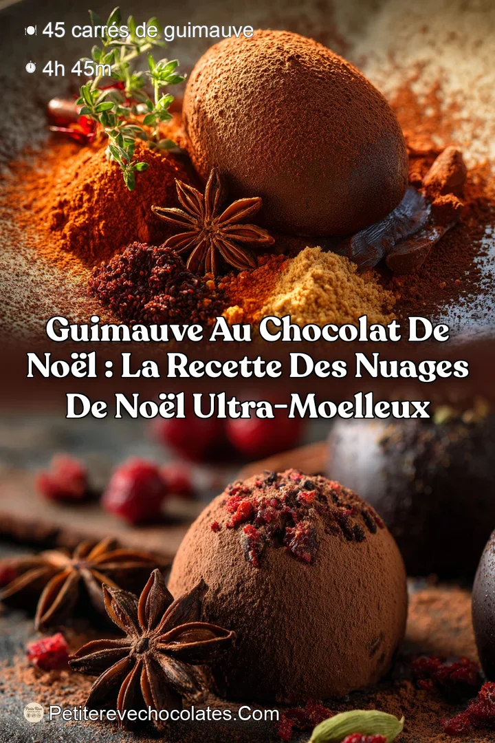 Guimauve au chocolat de No&euml;l : La recette des Nuages de No&euml;l ultra-moelleux