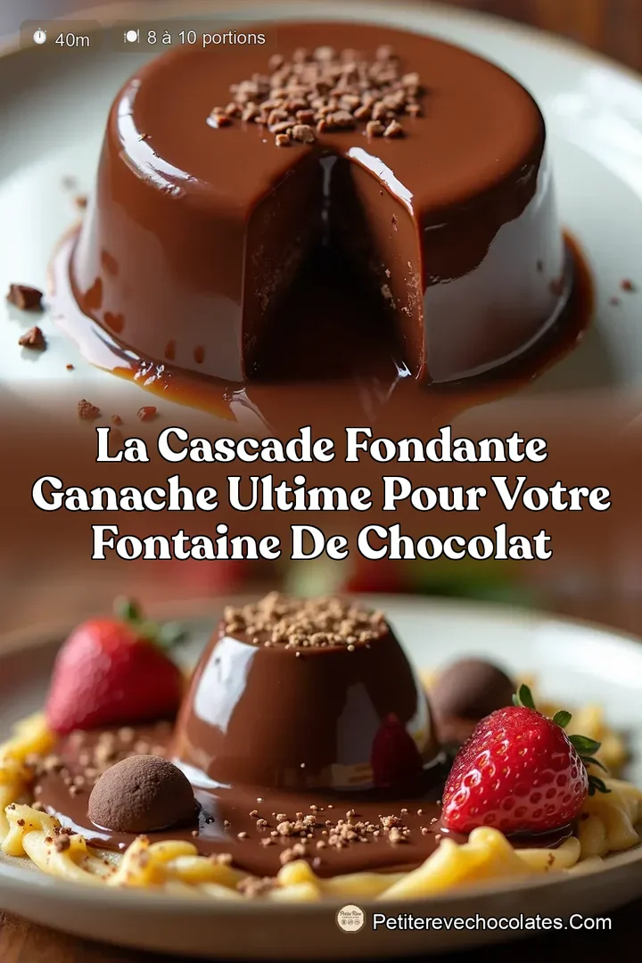 La Cascade Fondante Ganache Ultime pour votre Fontaine de Chocolat