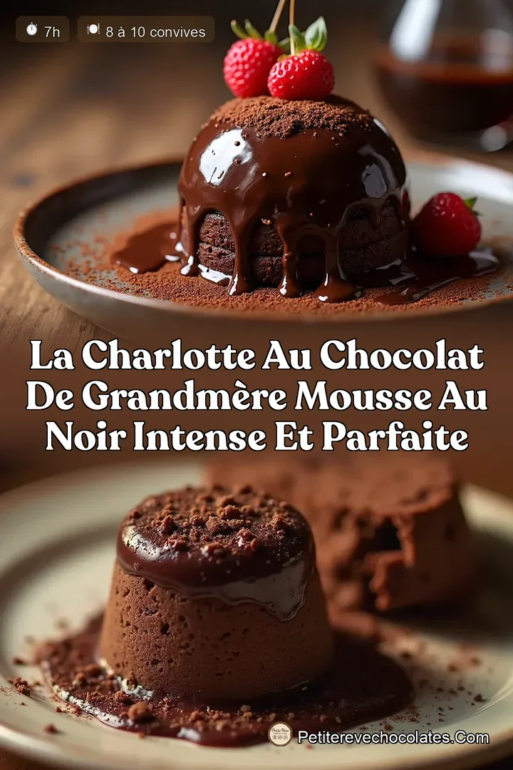 La Charlotte au Chocolat de GrandMère Mousse au Noir Intense et Parfaite
