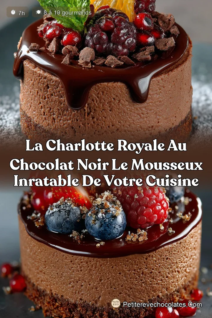 La Charlotte Royale au Chocolat Noir Le Mousseux Inratable de votre Cuisine