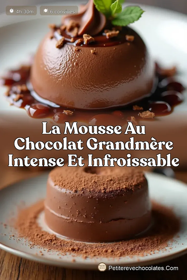 La Mousse au Chocolat GrandMère Intense et Infroissable